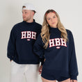 Load image into Gallery viewer, HBH Mock Neck Navy