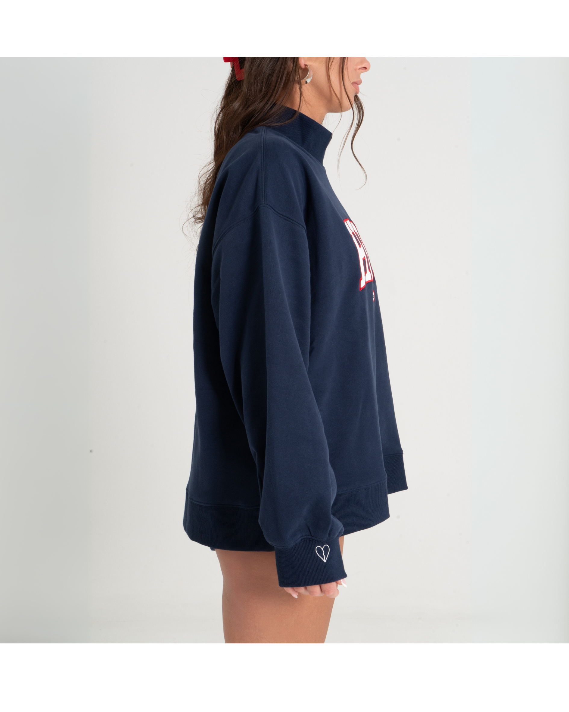 HBH Mock Neck Navy