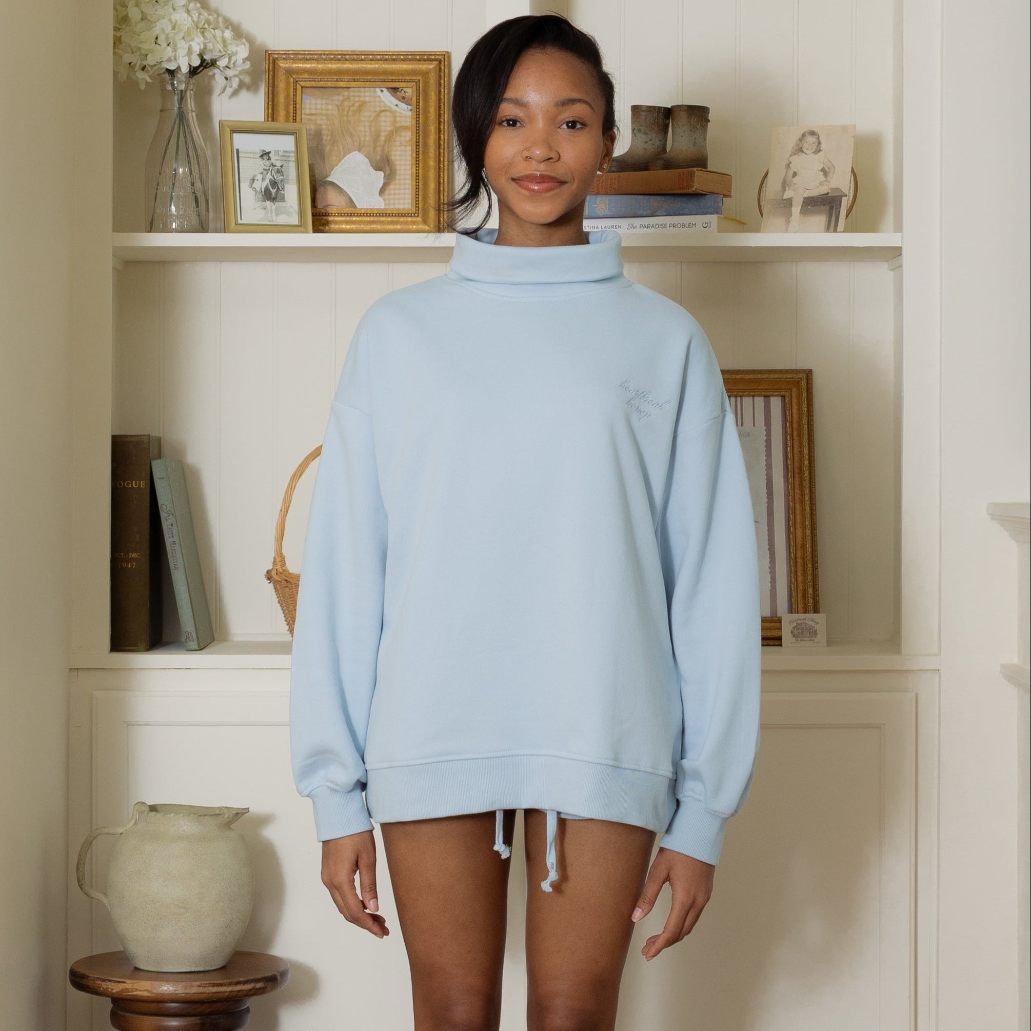 Jeanette Roll Over Mockneck