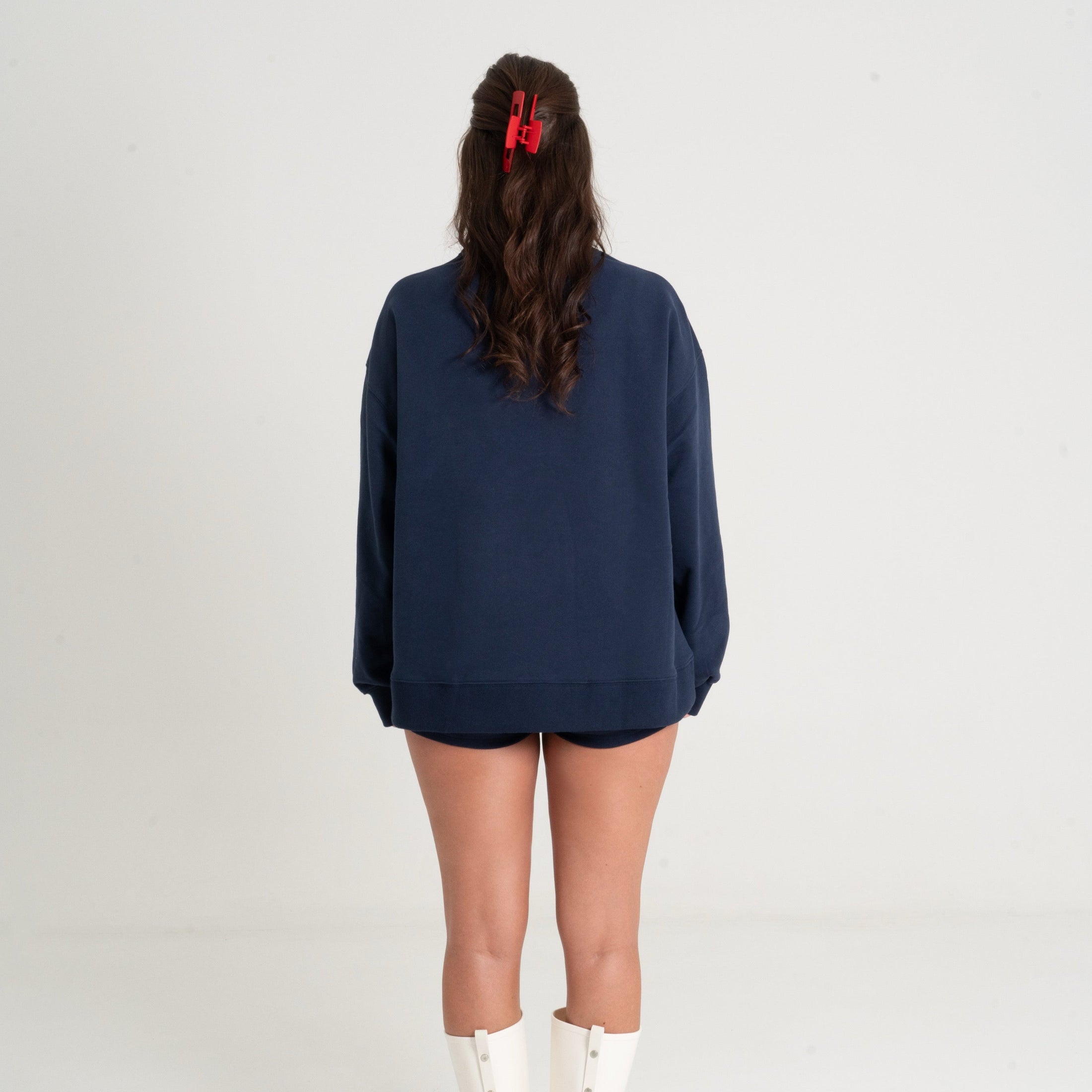 HBH Mock Neck Navy