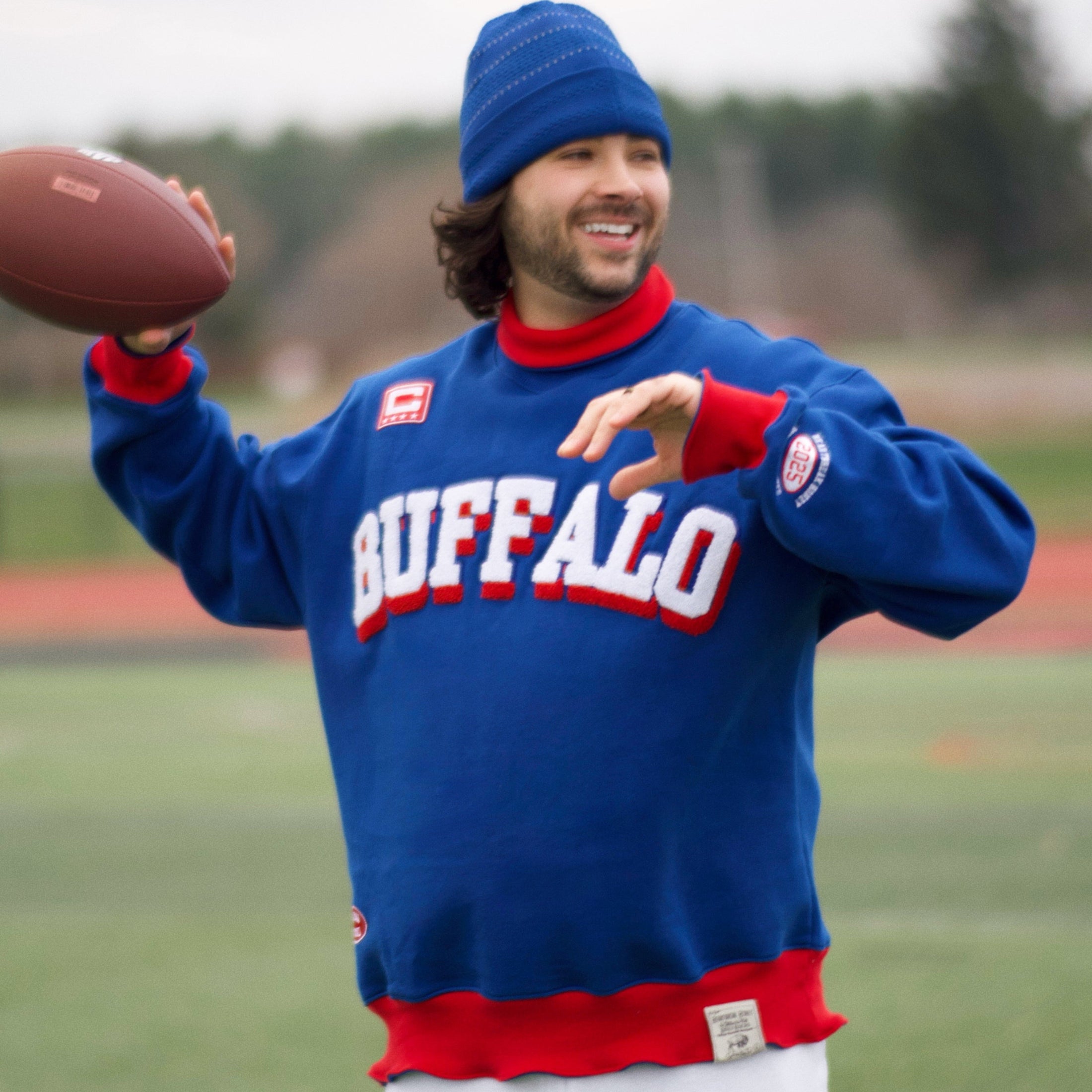 Buffalo Roll Over Mockneck